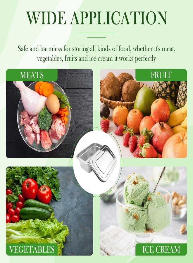 LCJAOF Stainless Steel Ice Cream Container with Lid - 1.2L Reusable Freezer Storage Box for Bulk Homemade Ice Cream, Leak-Proof & Insulated - Image 5